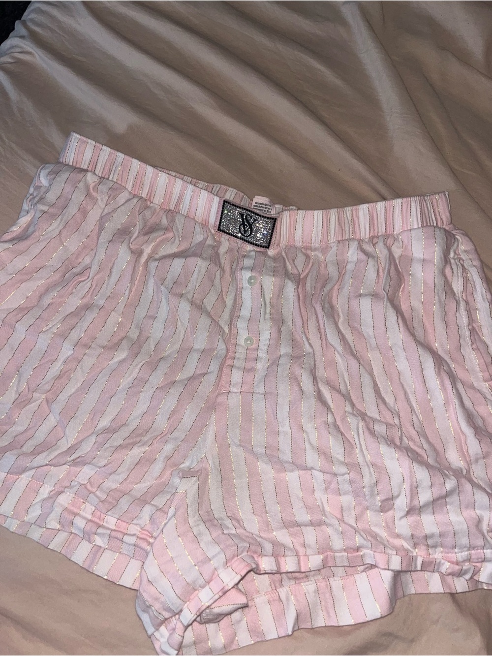 Victoria Secret Stripes Pj Shorts